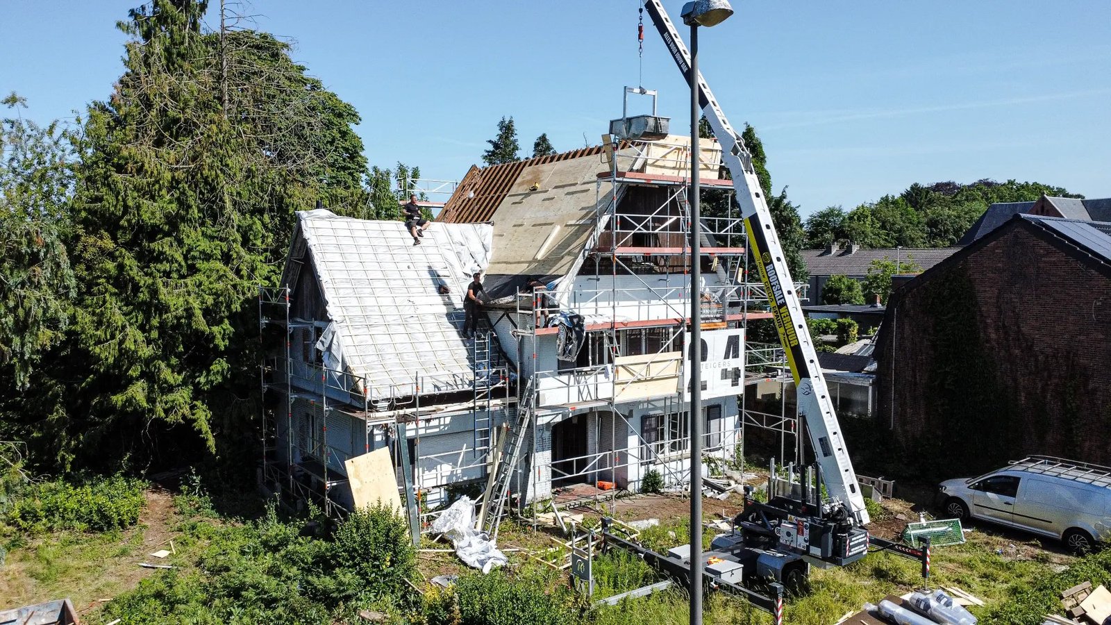 Overzicht van het project in uitvoering