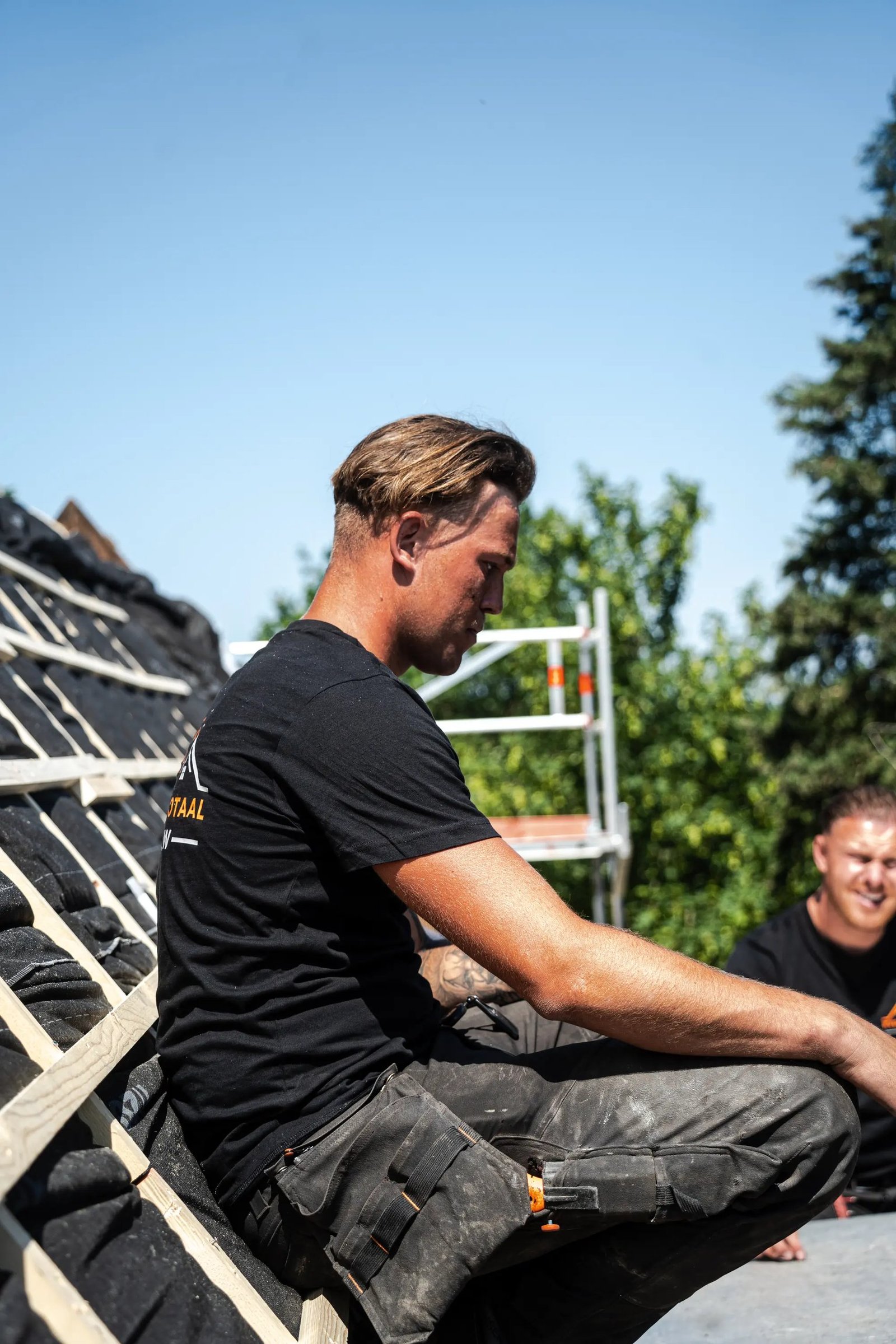 Werken op de dakspanten